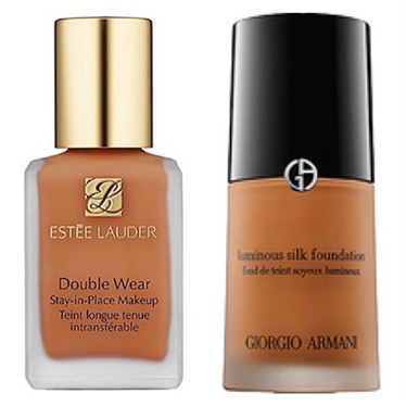 Giorgio Armani luminous silk vs Estée Lauder double wear foundation –  Goldxncoco